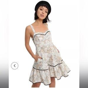 ⛔️Sold⛔️ Hot Topic Map Swing Dress SZ M